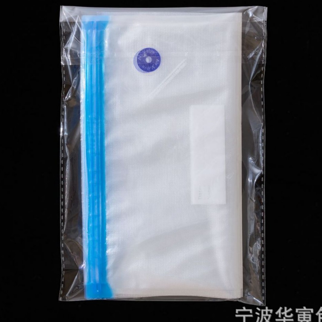 Bolsa de vacío de grado alimenticio para el hogar, vacío de alimentos, sellado y mantenimiento fresco, válvula de aire refrigerado, bombeo manual, se puede repetir