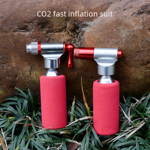 Bicycle pump, mountain bike road bike CO2 carbon dioxide mini portable pump