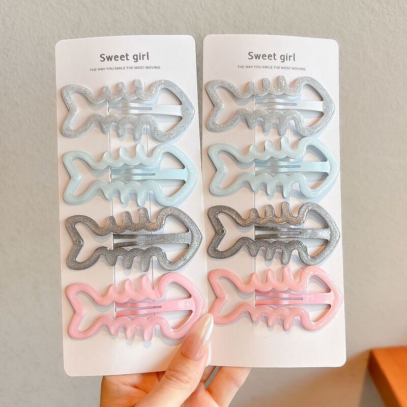 Cute Sweet Cool Spicy Girl Fishbone Bb Clip Korean Style Glitter Hairpin Bangs Clip Cartoon Niche Ins Style Side Hairpin Cute Sweet Cool Spicy Girl Fishbone Bb Clip Korean Style Glitter Hairpin Bangs Clip Cartoon Niche Ins Style Side Hairpin