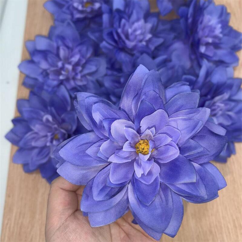 跨境外贸批发15CM直径仿真花头大丽花花朵装饰花头DIY装饰生日花|undefined