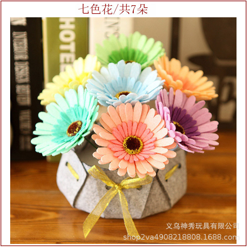 1 ramo adulto regalo Clavel ramo Corte libre no tejido hecho a mano DIY material creativo paquete