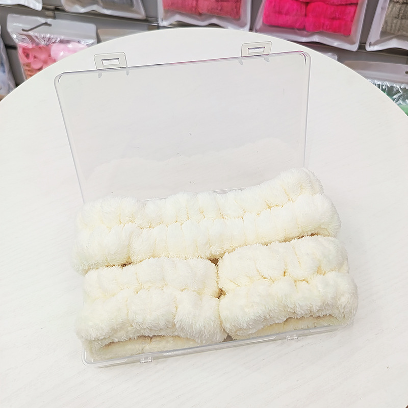 洗脸发带三件套洗漱防水防湿袖敷面膜束发带简约头带女用发捆发箍|undefined