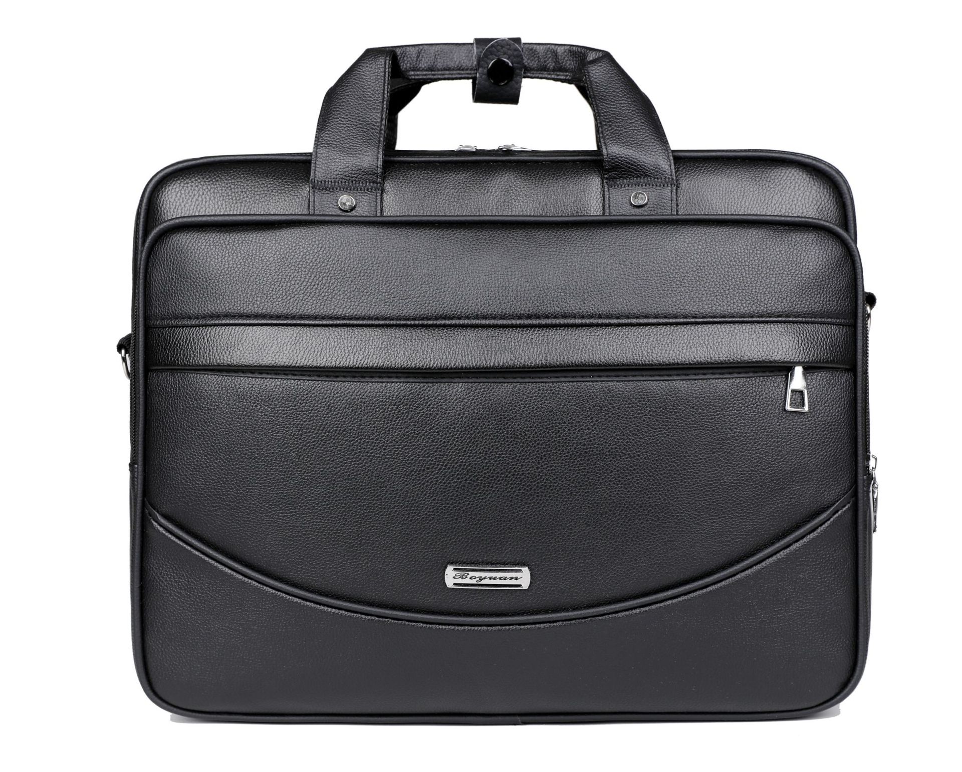 Maletín de negocios Bolso para computadora portátil de 15,6 pulgadas para hombres Cartera de negocios de documentos de gran capacidad Kit