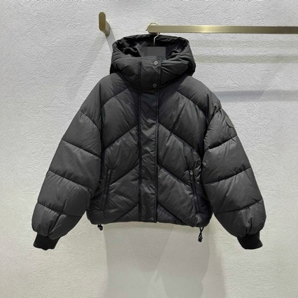 2025秋冬新品老钱风低调连帽90白鹅绒夹克羽绒服