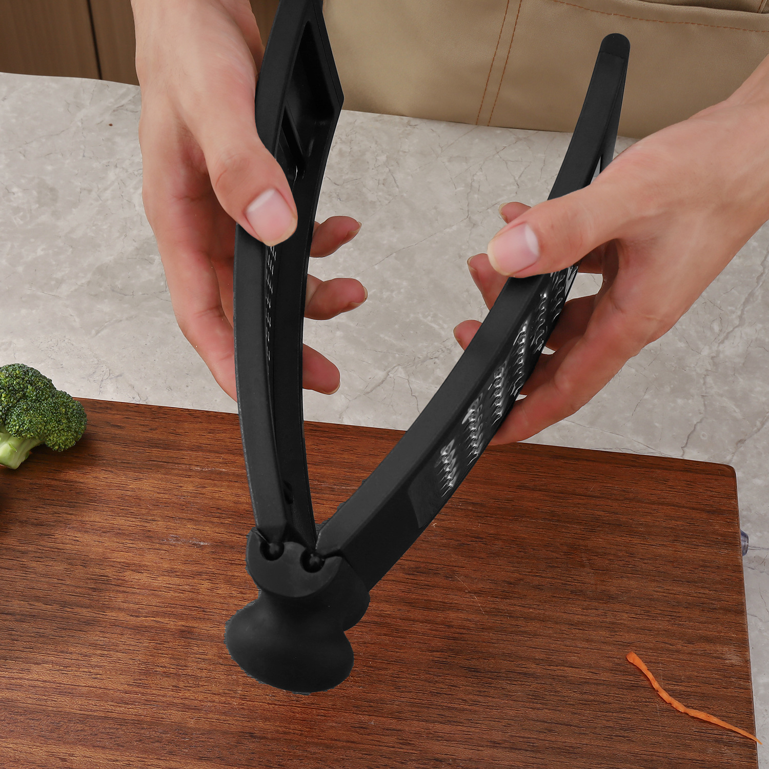 Stainless Steel Double-Sided Folding Multi-Functional Vegetable Cutter Fruit Slicer Kitchen Household Grater_voghion.com