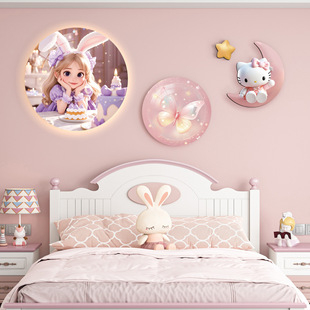 Cartoon Animation Children's Room Decorative Painting Modern Simple Atmosphere Light Painting Little Boys and Girls Room Hanging Painting