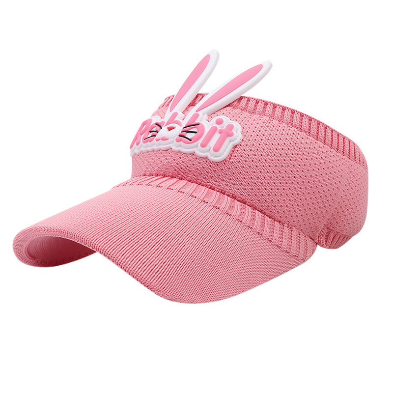 2022 The new manufacturers produced and marketed children's summer knitted breathable air top sunshade cartoon rabbit duck tongue
