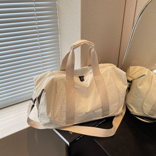 Multicoloured capacious organizer bag for traveling, handheld shoulder bag, luggage sports bag