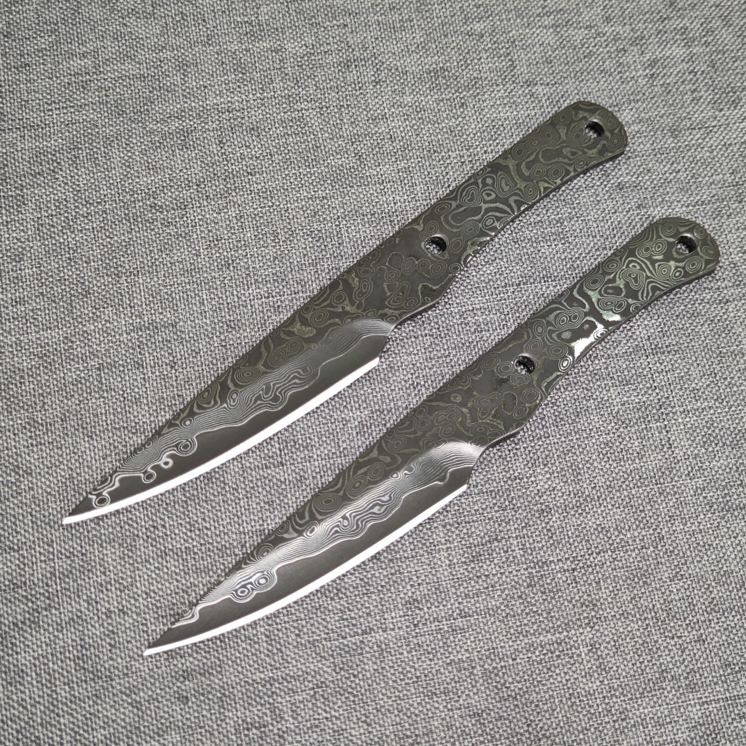 67-Layer Damascus Blade 10Cr15 Steel Small Straight Knife Sharp and Convenient High Hardness One-Piece Embryo Household Fruit Knife