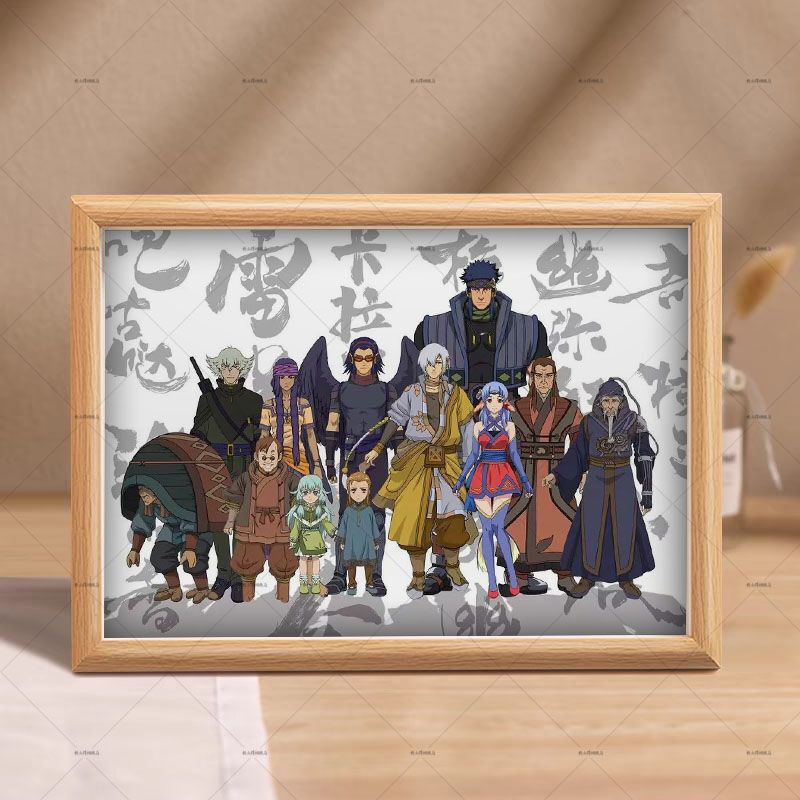 Chinese Animation Kuiwa Fantasy Animation Creative Photo Frame Table Bedroom Decoration Exquisite Animation Hollow New Study Picture Frame