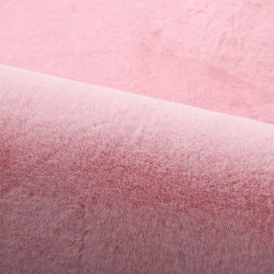 Rabbit Fur Room Master Bedroom Car Carpet - light-pink-short-hair-width-50length-160cm