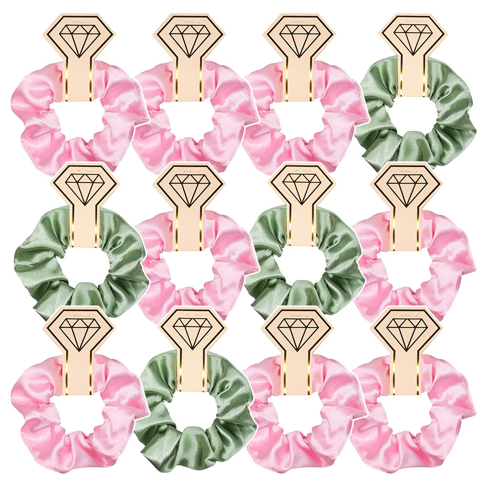 Амазонка свободная и эластичная свинья колечка для волос с подвесными картами сплошной атласной ткани девушка связывает хвост для волос