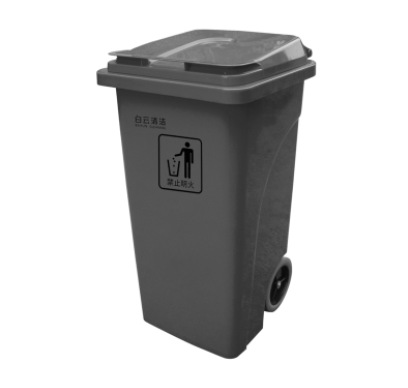 HT   100L 加强型垃圾桶灰色