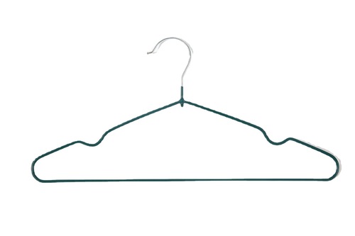 Iron clothes hanger for home hanging, anti-shoulder corner, non-marking, non-slip, non-bulging clothes hanging, plastic-dipped clothes hanger for drying