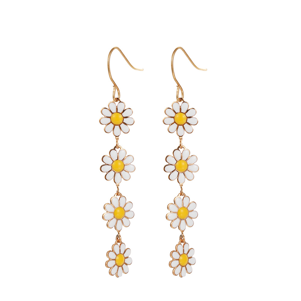 1 Paire Pastorale Fleur Le Cuivre Boucles D'oreilles display picture 5