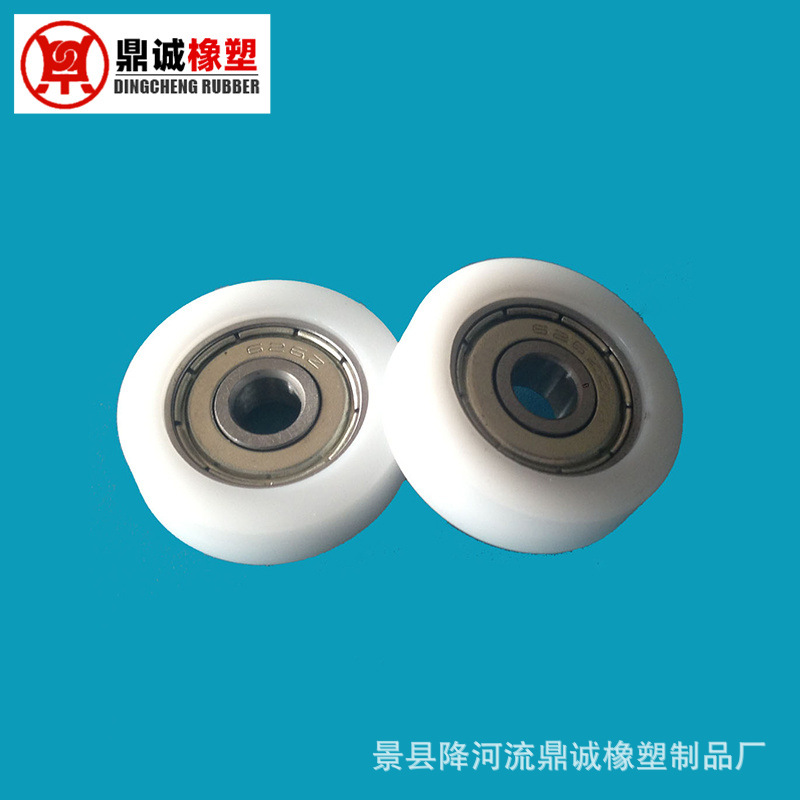 聚氨酯静音轮PU承载轮厂家现货供应聚氨酯包胶轮优力胶轮滚轮