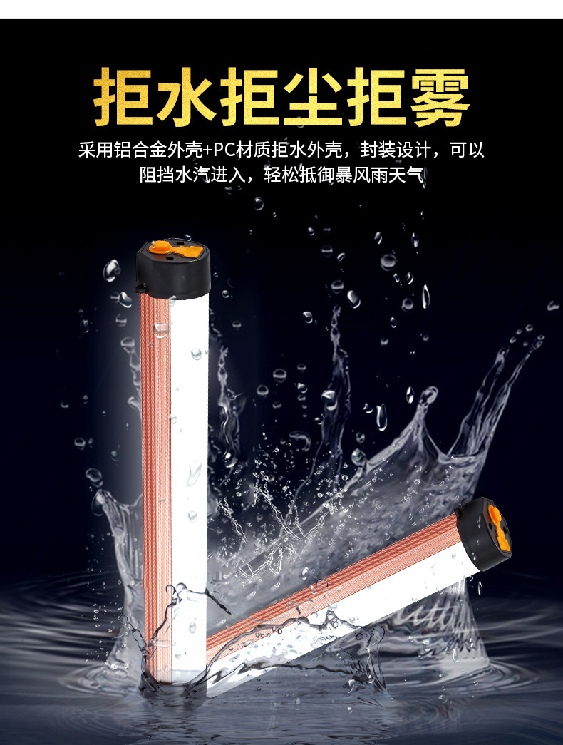 Suitable for Led Charging Repair Work Light Strong Magnet Suction Truck Compartment Lighting Express Tricycle Handheld Household