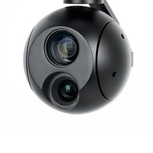 A10T 10X Zoom Dual Light Infrared Thermal Imaging Ai Tracking Optoelectronic Pod Gimbal Camera for Drone