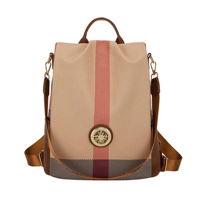 Nueva mujer nicho mochila elegante estilo de diseño de color colgante bolsa de viaje multifuncional mochila de gran capacidad