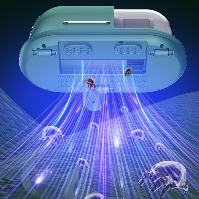 New model dust remover wireless home bed suction sterilization ultraviolet handheld ultrasonic intelligent dust remover factory 