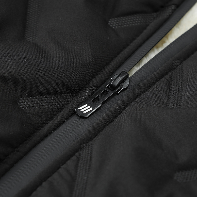 Giacca invernale da uomo in pile spesso con collo alto, giacca in pile di agnello e cotone, regalo aziendale_voghion.com