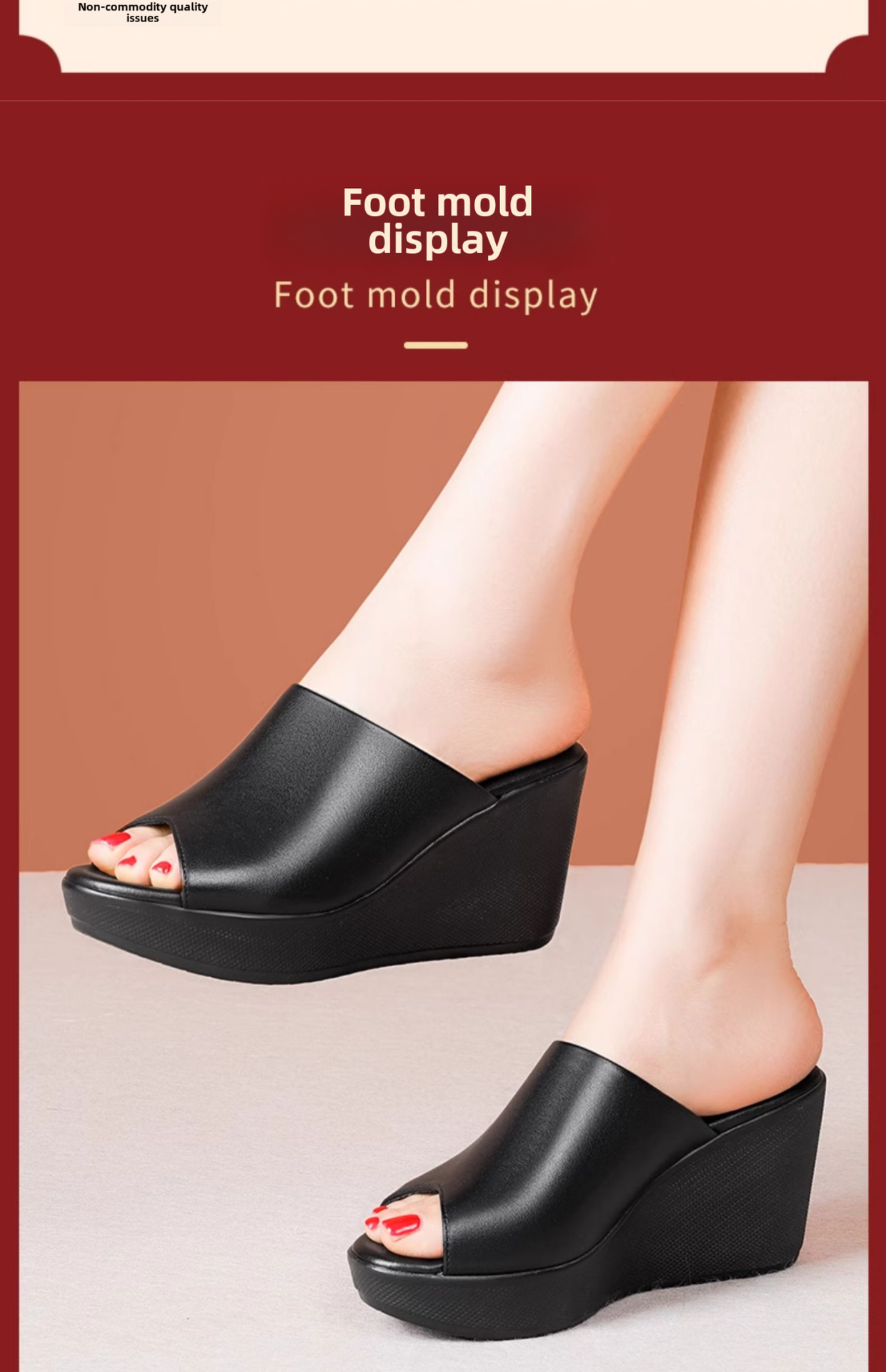 plus Size Women's Peep Toe Wedge Sandals European American Style Roman Summer Flip Flops Outdoor Wear_vogvips.com