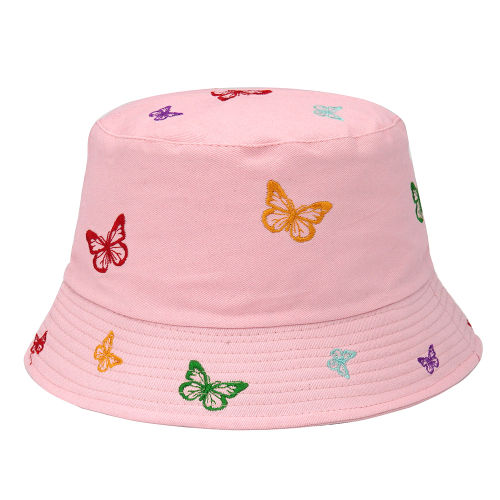Unisex Basic Butterfly Embroidery Bucket Hat display picture 5