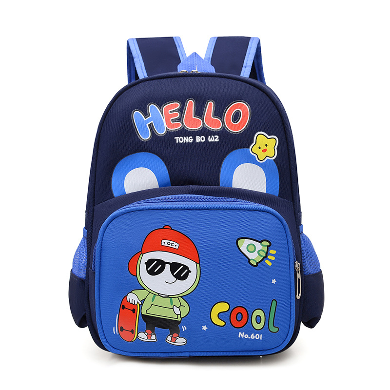 Caricatura niño guardería mochila adorable conejo niña mochila transpirable bebé mochila ligera de clase media