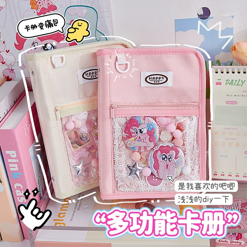 Однотонный альбом для карточек, согревающий сигнал, красивый водонепроницаемый альбом для хранения карточек, фотоальбом Polaroid формата А5 с четырьмя квадратными сетками