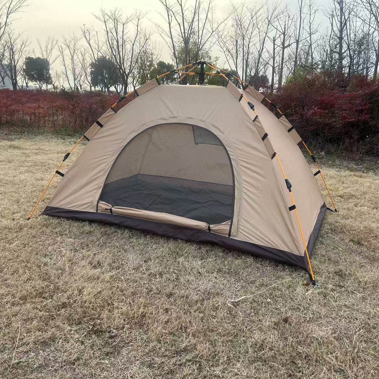 Tent Camping Tent Automatic No-Setup Required 3-4 Person Mosquito-Proof Sun Protection Portable Beach Camping Single-Person Hiking Gear