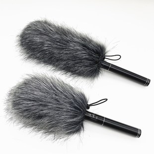 Interview Rabbit Hair Windproof Microphone Set Windproof Sweater 12cm Microphone Mao Mao Set Microphone Windproof Mask