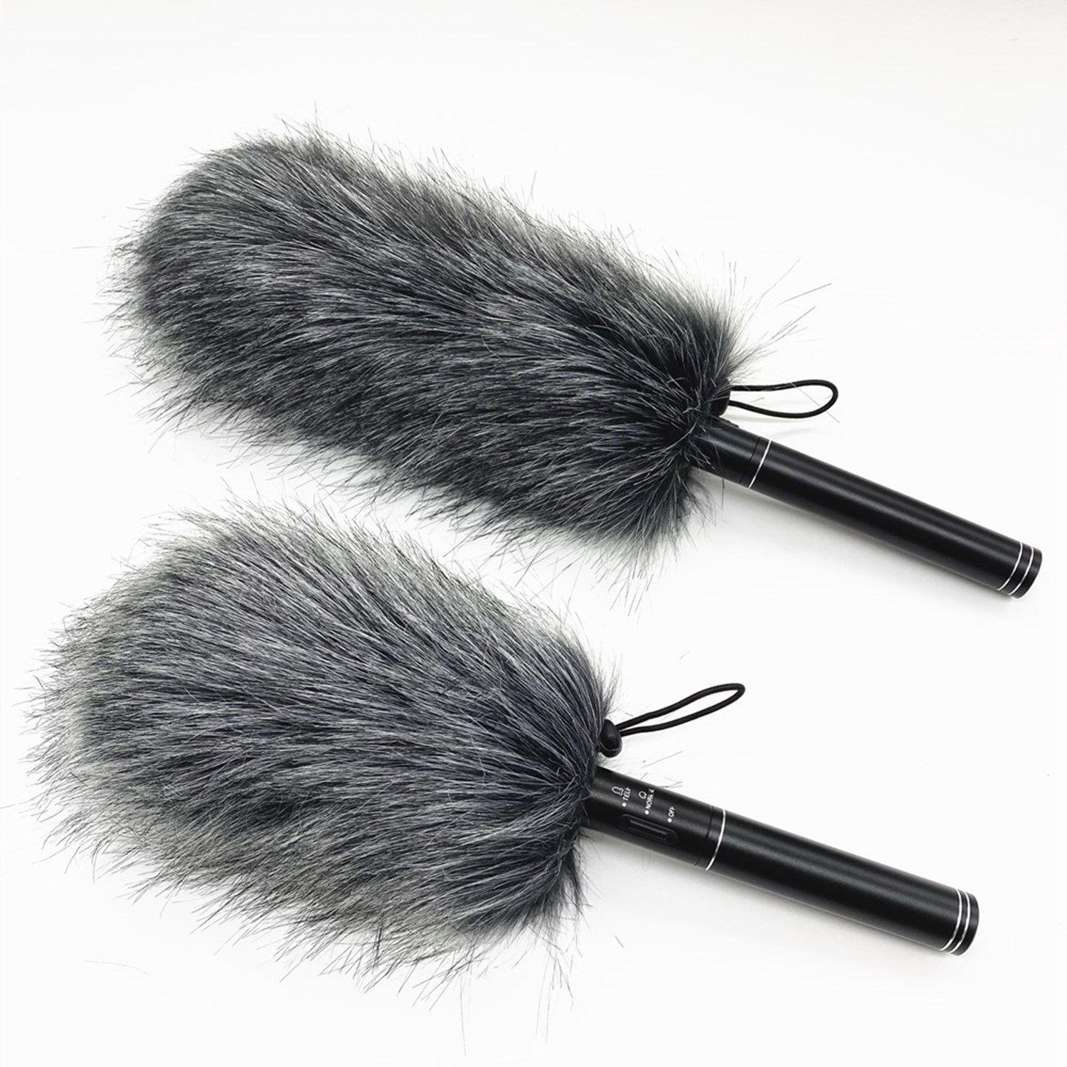 Entrevista de piel de conejo a prueba de viento micrófono cubierta micrófono a prueba de viento suéter 12CM micrófono cubierta de piel micrófono máscara a prueba de viento