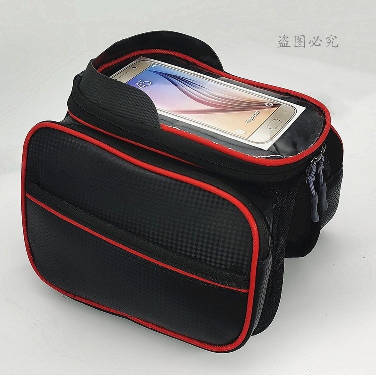 Fabricante mayorista de bicicletas de montaña bolsas de vigas delanteras bolsas de sombrilla para teléfonos móviles bolsas de bicicletas Pew gran cantidad de excelentes