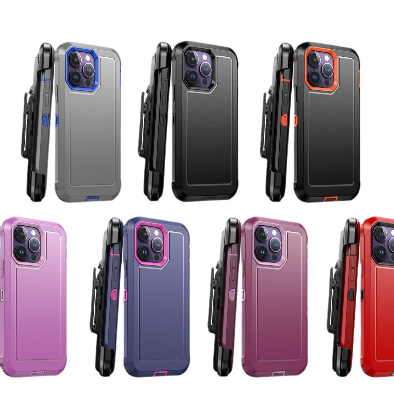 Three proof robot third-generation suitable for Samsung Ultra phone case S23 Pro back clip bracket 2-in-1_voghion.com