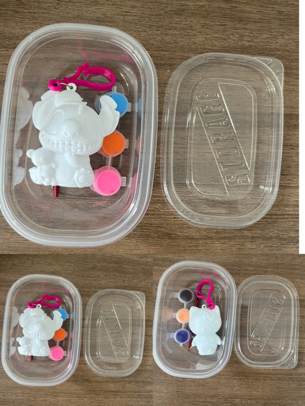 新品流体暴力熊キーホルダーケース袋セット塗装キーホルダー樹脂石膏プラスチックキーホルダー|undefined