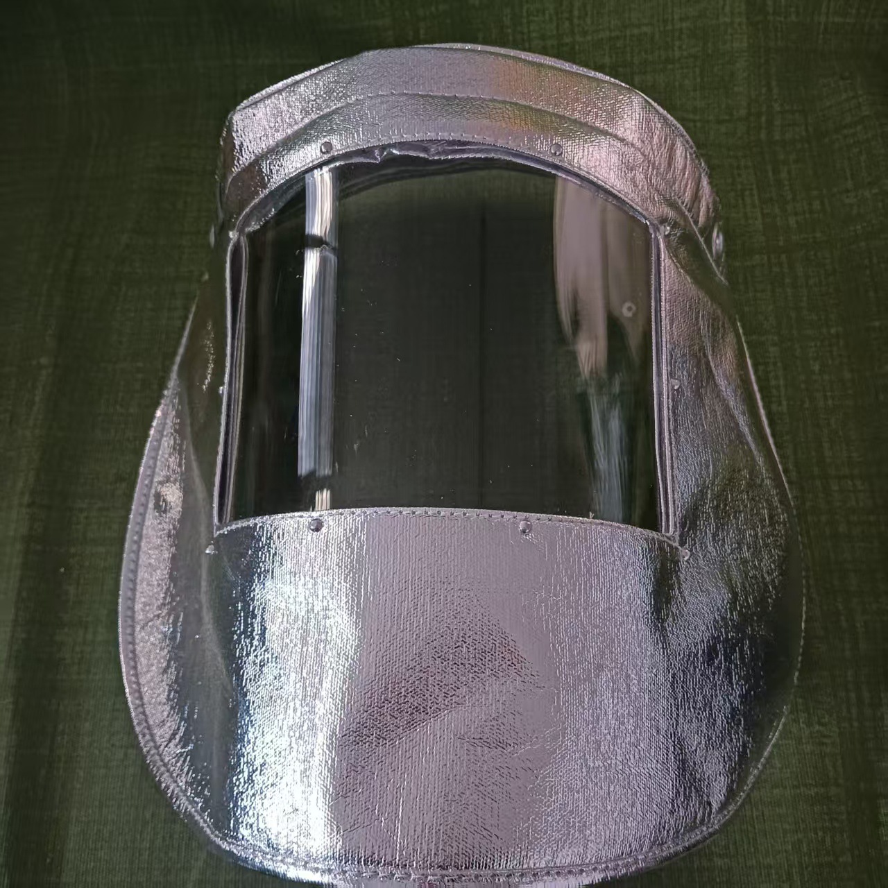 上海花护9570铝箔面罩头戴式耐高温辐射热1000度隔热面罩防火面罩