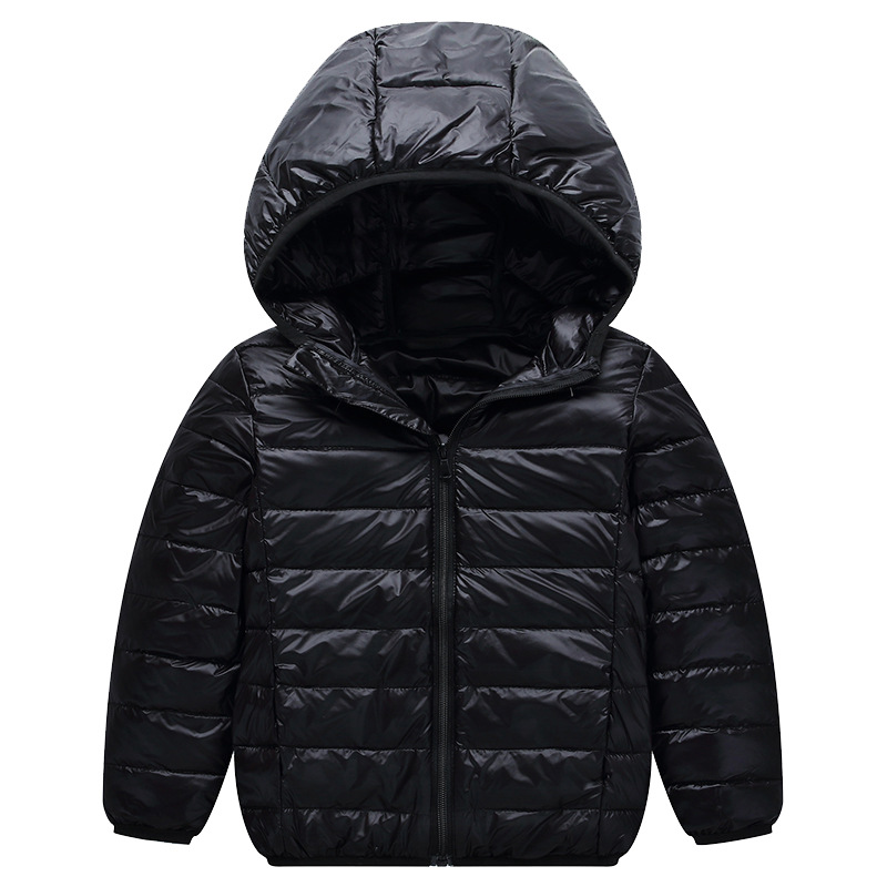 Black cotton-padded jacket