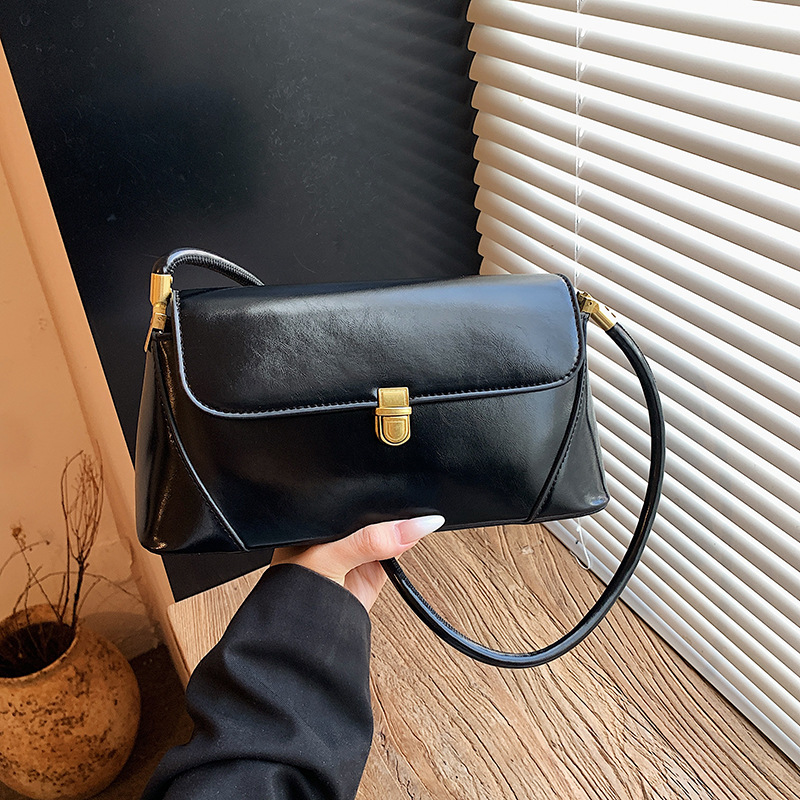 Luxury Women's Elegant Fashion Shoulder & Crossbody Bag, Retro Baguette Underarm Bag, Versatile Trendy New Arrival - Thumbnail 7