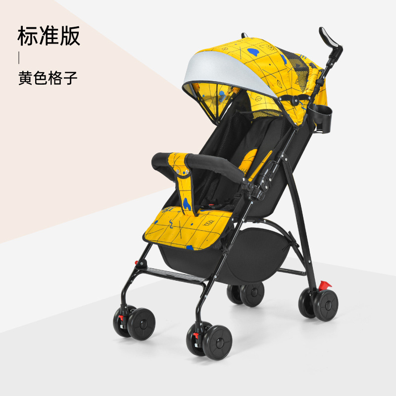 Cochecito de bebé que puede sentarse y acostarse, ultraligero, portátil, cochecito tipo paraguas con amortiguación, cochecito plegable para niños, cochecito plegable ligero.