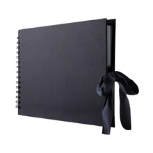 跨境6*8英寸diy家庭相册剪贴簿60页涂鸦黑卡内页收藏纪念册批发