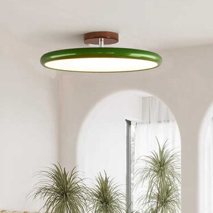 Full Spectrum Cream Style Ceiling Lamp for Bedroom Middle Ancient Style Vintage Round Household Master Bedroom Eye Protection Lamps