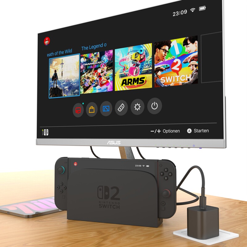 Switch2充電器Acアダプタ電源NS NX火牛ゲーム機アダプタ60W_ETL_PSE|undefined