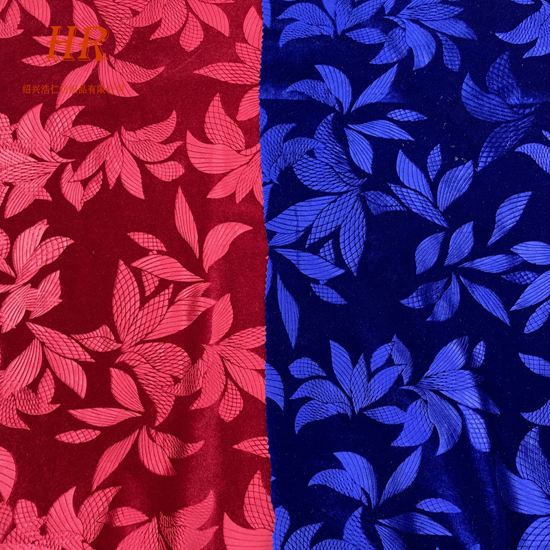 厂家直供单面弹力植绒布绒布布料韩国绒压花加工服装面料批发