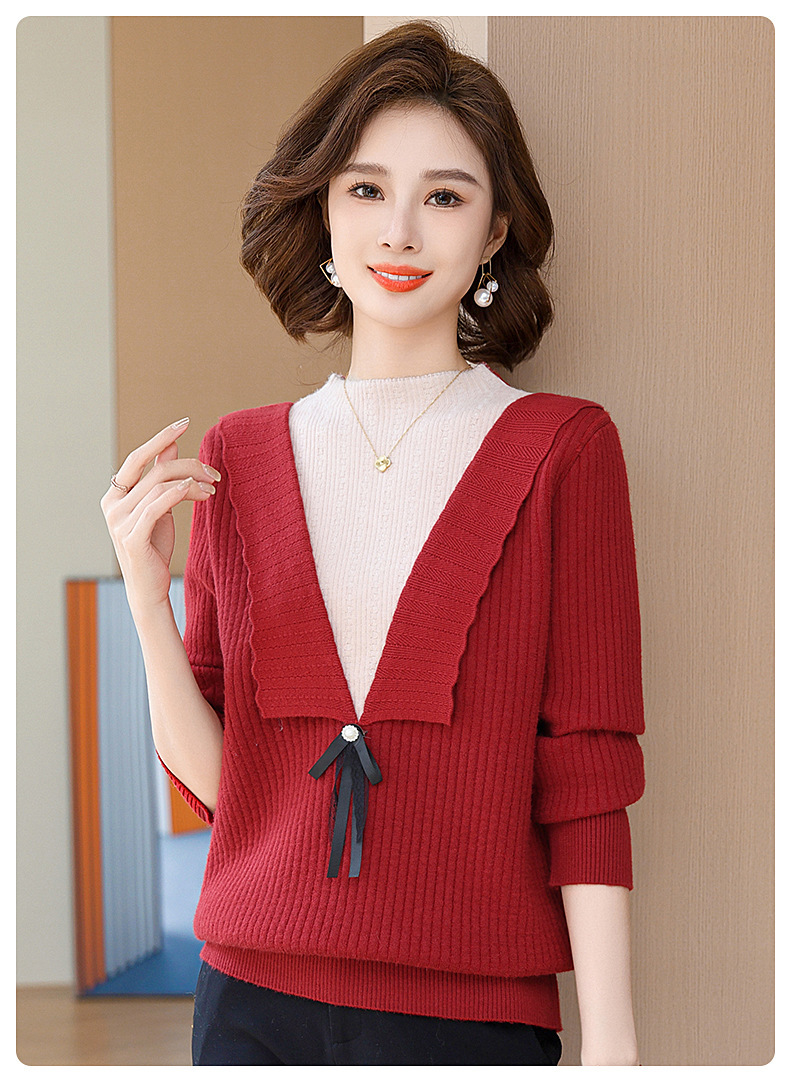 E5890 920K ÁO LEN NỮ TAIRYA MÙA XUÂN THU ĐÔNG TRUNG NIÊN PHONG CÁCH HÀN QUỐC DÀY ẤM THỜI TRANG NỮ G03 SẢN PHẨM MỚI