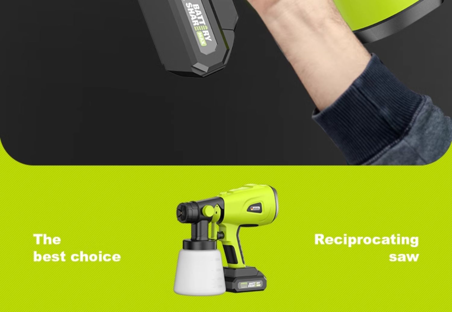 Electric Spray Paint Gun Paint Spray Gun Latex Paint Artifact Spray Machine Household Small Lithium Battery Spray Paint High Atomization Wholesale