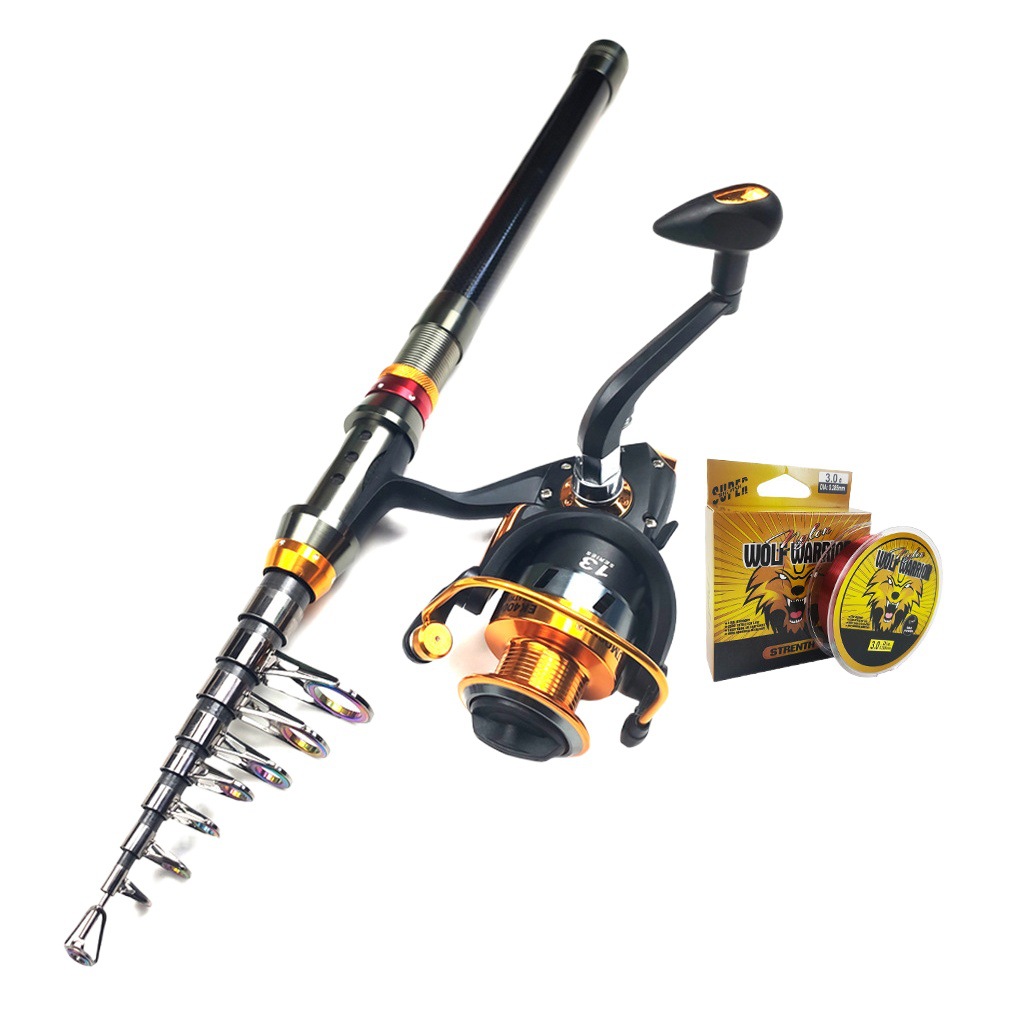 ZURYP combinación de artes de pesca de mar corto caña de pescar traje tiro largo Luya Rod rueda Biblioteca caja de cebo de pesca conjunto completo al por mayor transfronteriza