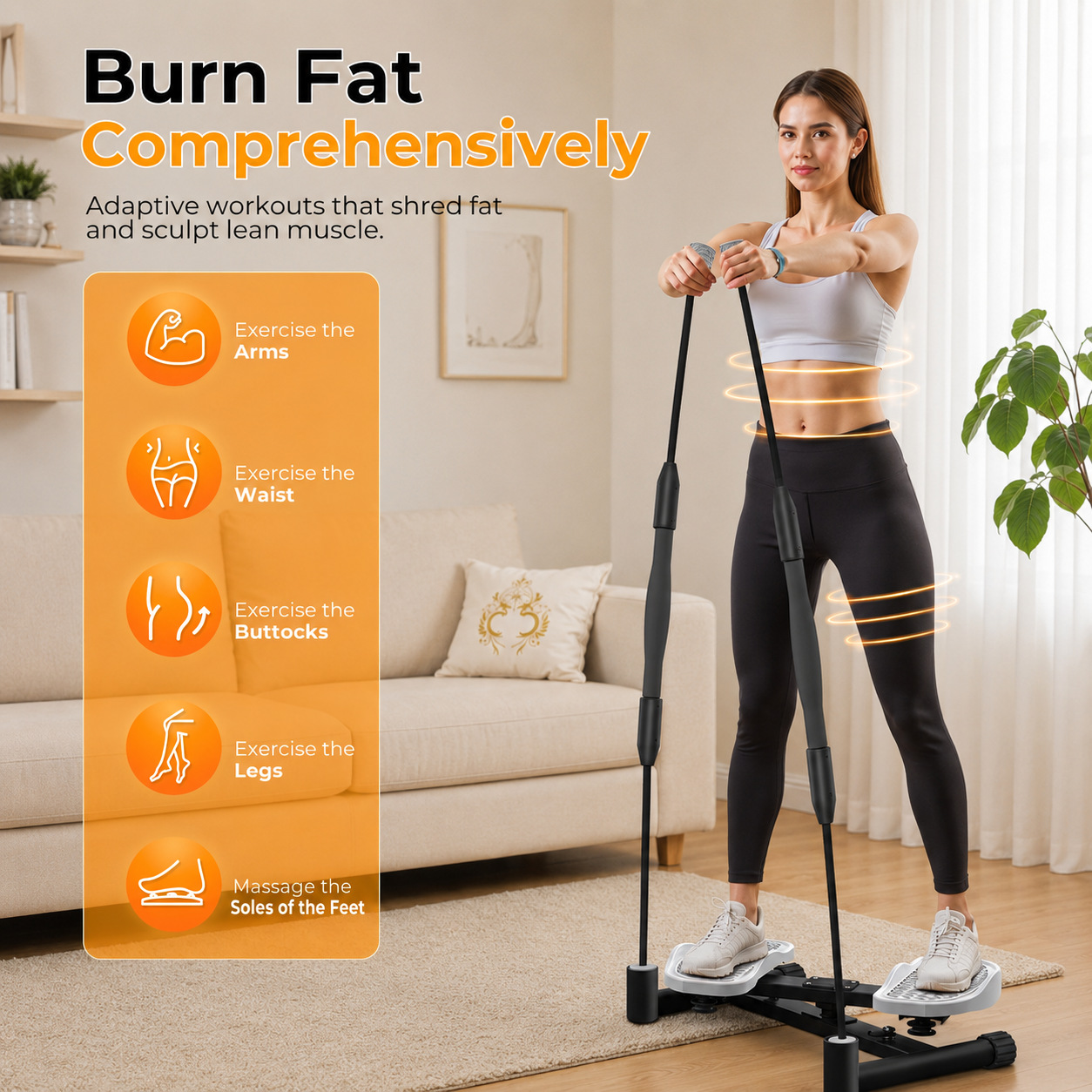 Large fat-burning waist-twisting turntable, home-use waist-slimming equipment, weight loss exercise, abdominal slimming device, cross-border foreign trade