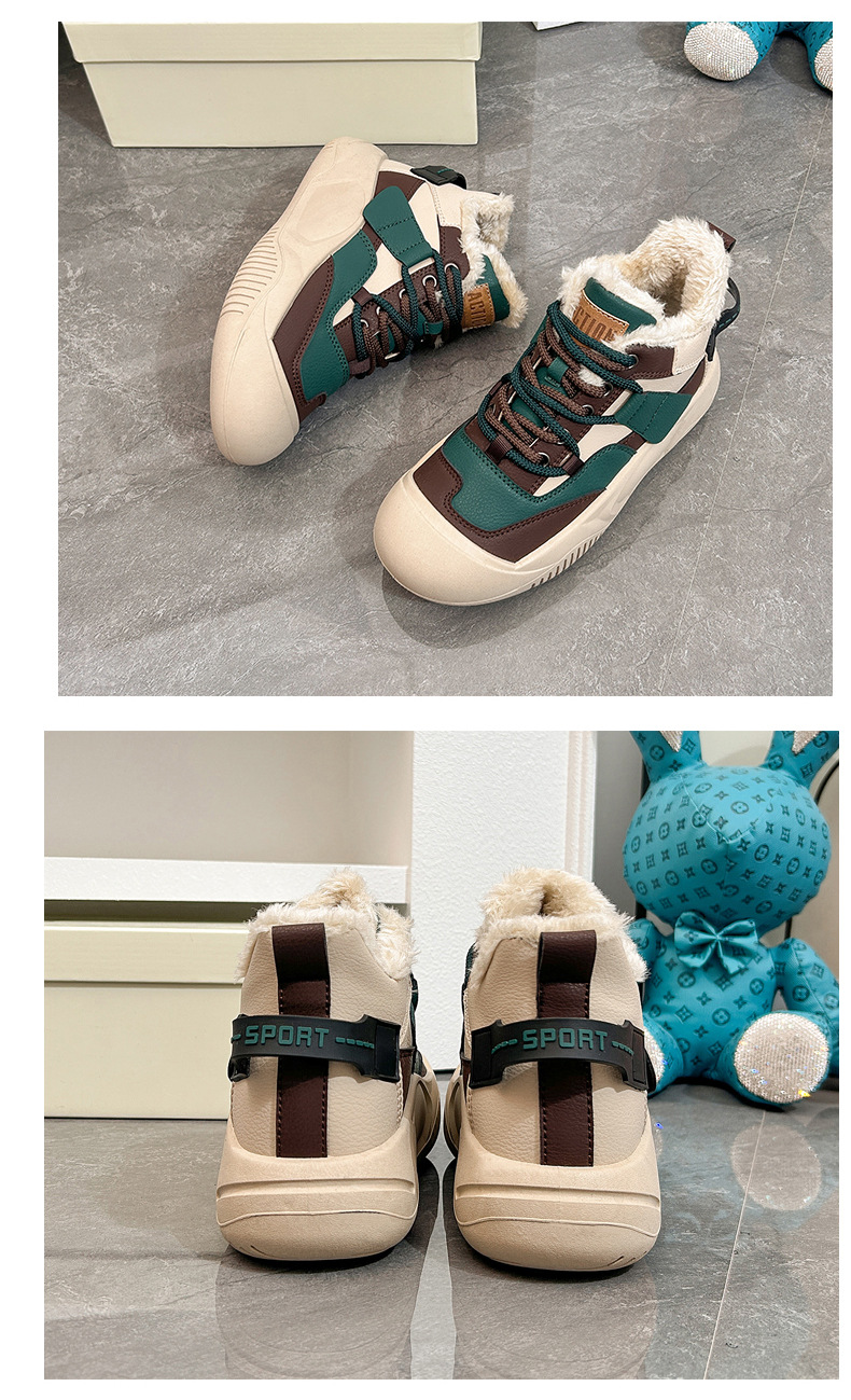 Stivaletti donna alti invernali caldi con piattaforma sneaker_voghion.com