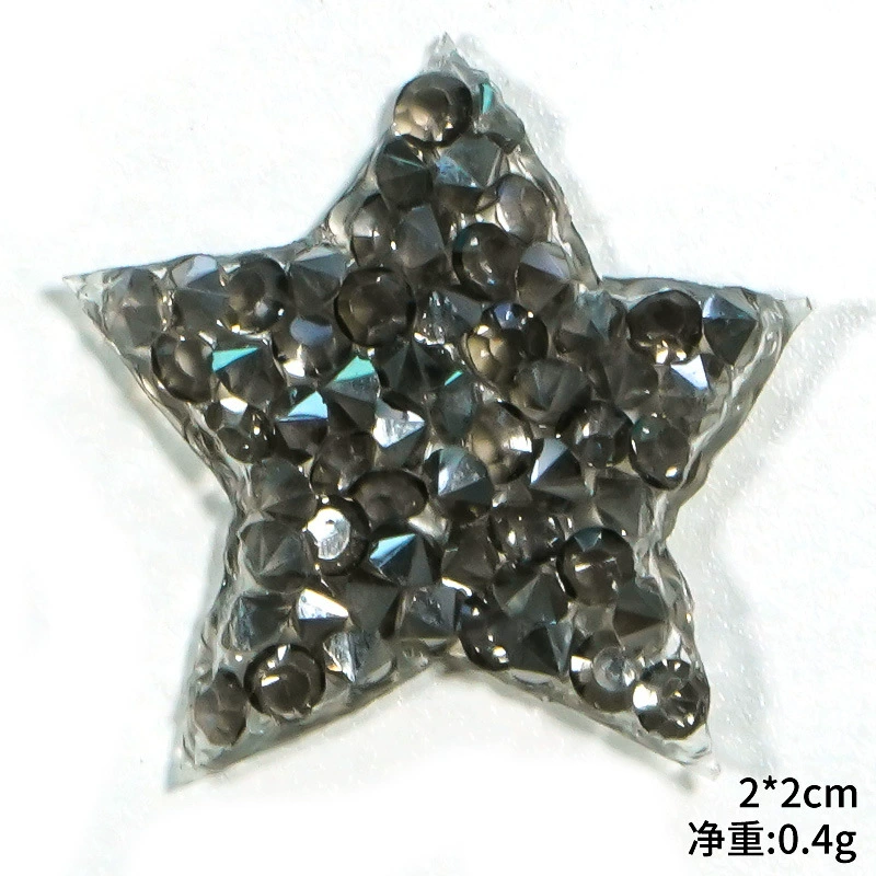 兆顺 Pentagonal hot diamond hot diagram, gel pattern cloth, shoe hat, bag, clothing auxiliary material hot melt glue network patch