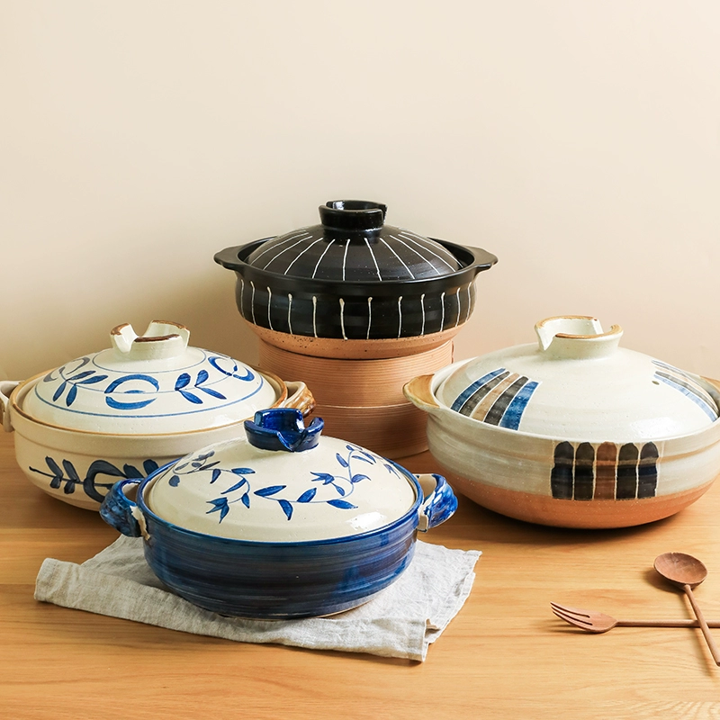 Кастрюля для риса Potcal, запекается без постороннего запаха, тушеный горшок, миска, суп, при высокой температуре, бытовой газовый газовый рожок
